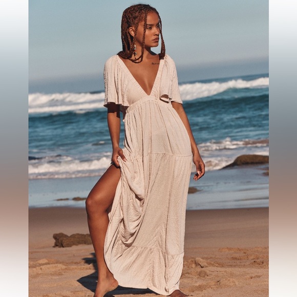 Free People Dresses & Skirts - NWT La La Maxi Dress, Salt sz Large